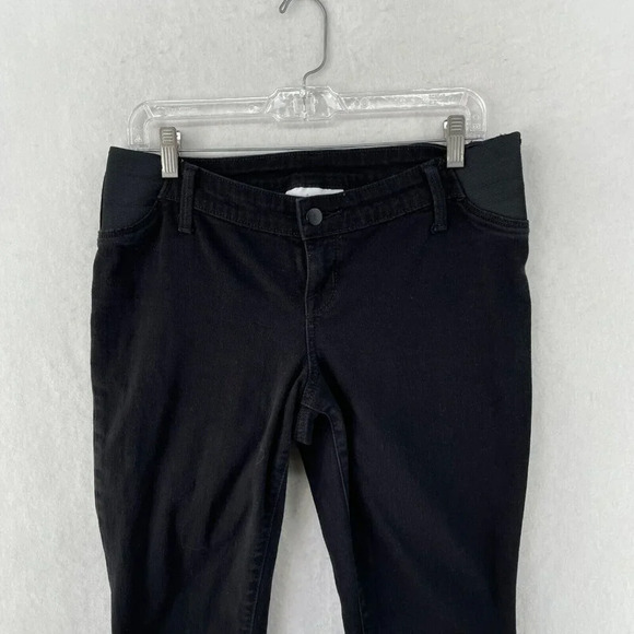 Isabel by Ingrid and Isabel Jeans Women's Sz 6 Black Maternity Skinny Entubado - Picture 6 of 10